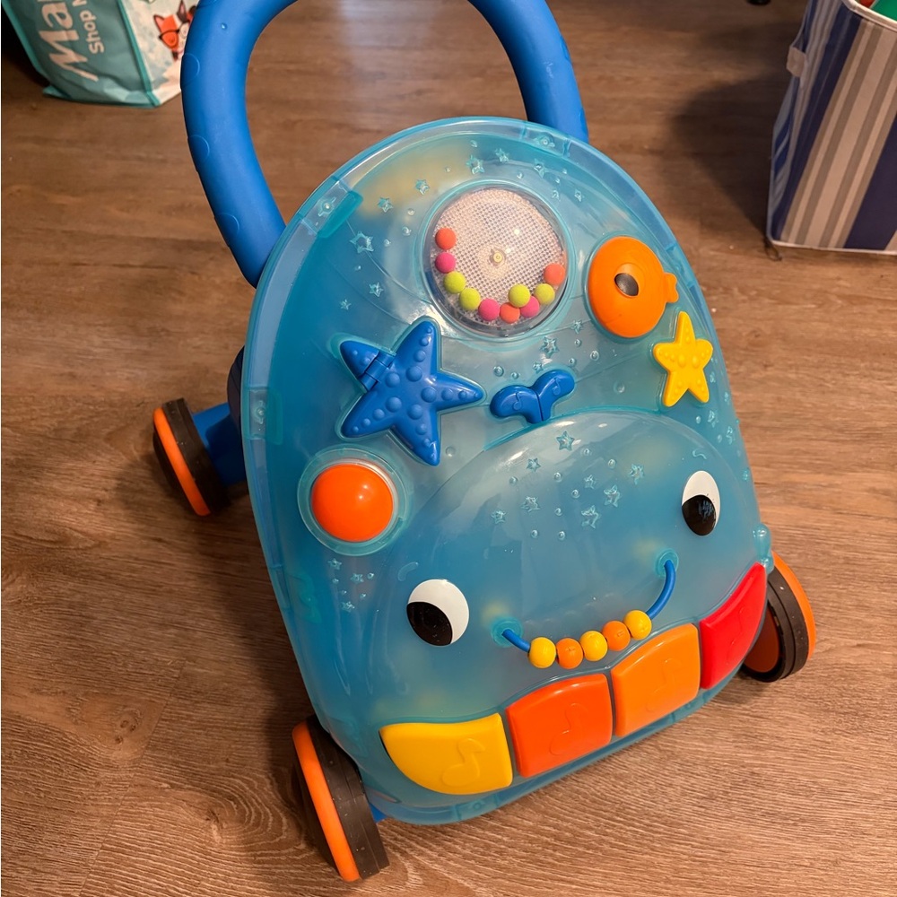 Colorful Ocean-Themed Kids Push Walker